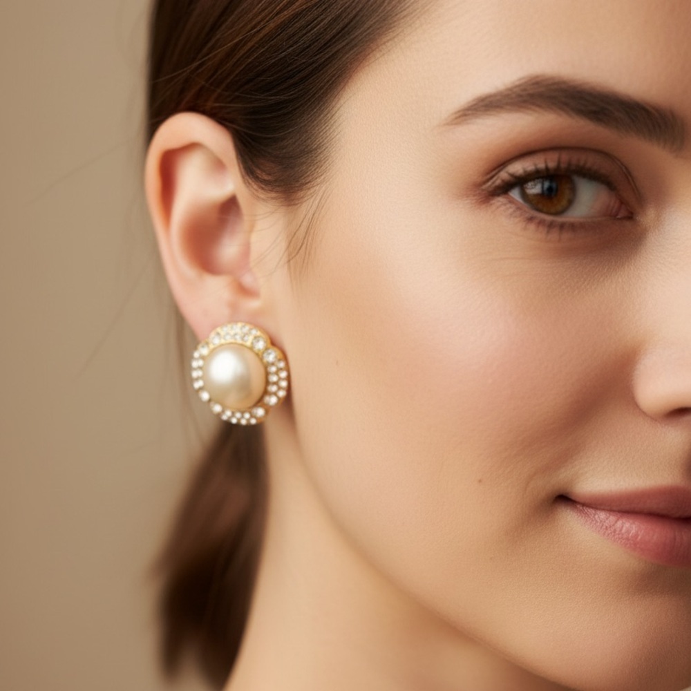 Chanel Clip On Earrings